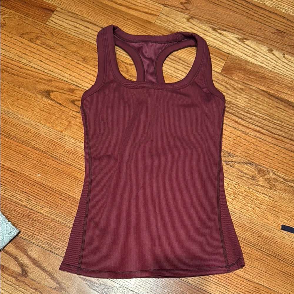 Alo Women's Burgundy Athletic Bra Top